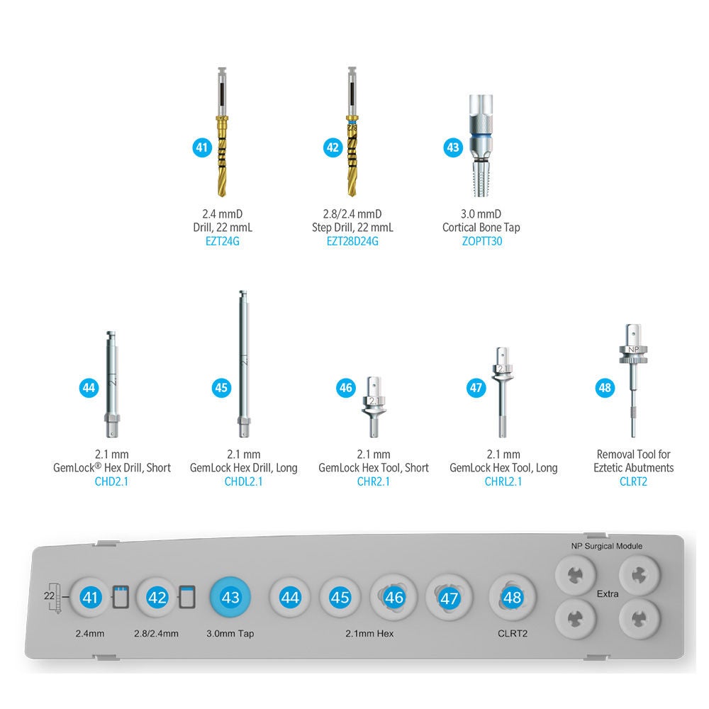 Smart Denture Conversion Recharge Kit w/ Tall Spare Parts, Low Profile