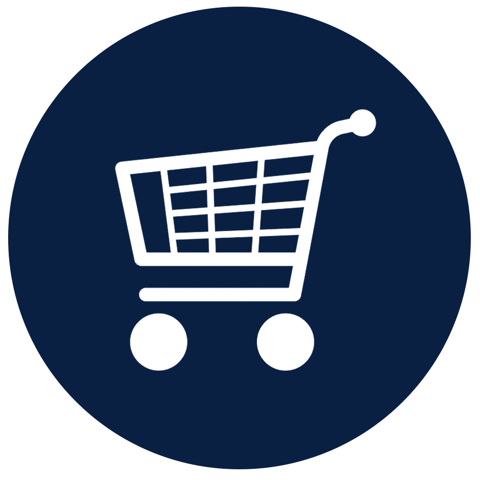 Shopping cart icon representing online ordering availability for ZimVie dental products in US, Canada, France, Spain, and Germany.