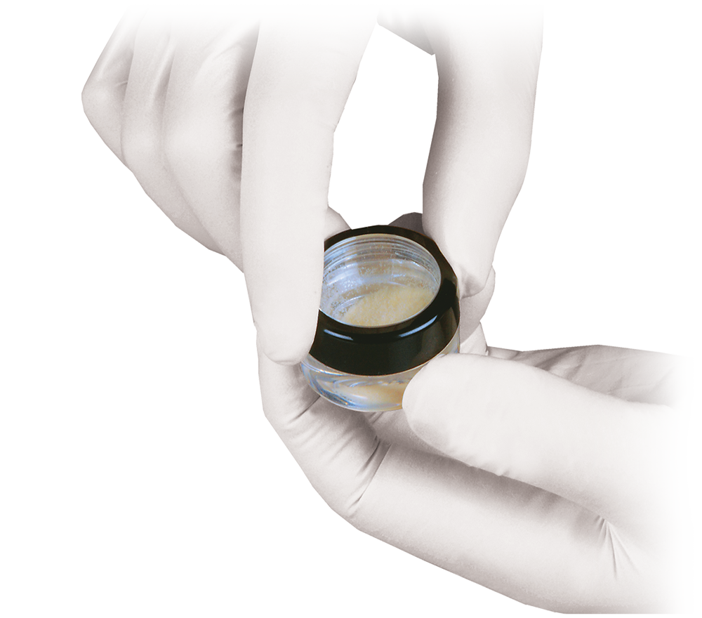 Regeneross Allograft Particulate container being opened