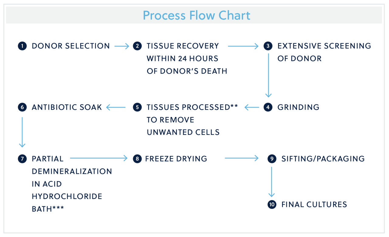 RegenerOss Allograft Process Flow Chart RegenerOss Allograft Process Flow Chart