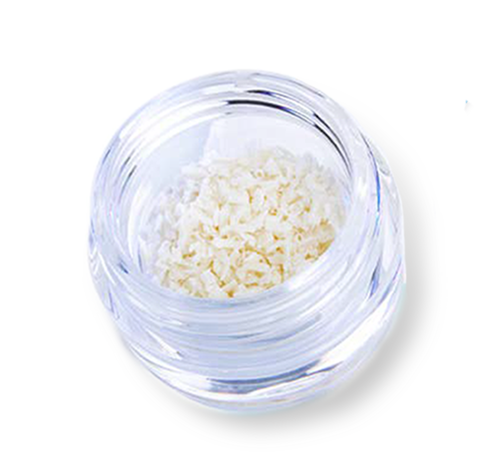 A clear jar containing ZimVie RegenerOss Cortico-Cancellous Particulate, a mixed dental bone graft material. The image displays the granular allograft, which is a blend of both cortical and cancellous bone, used for various bone regeneration and reconstruction procedures.
