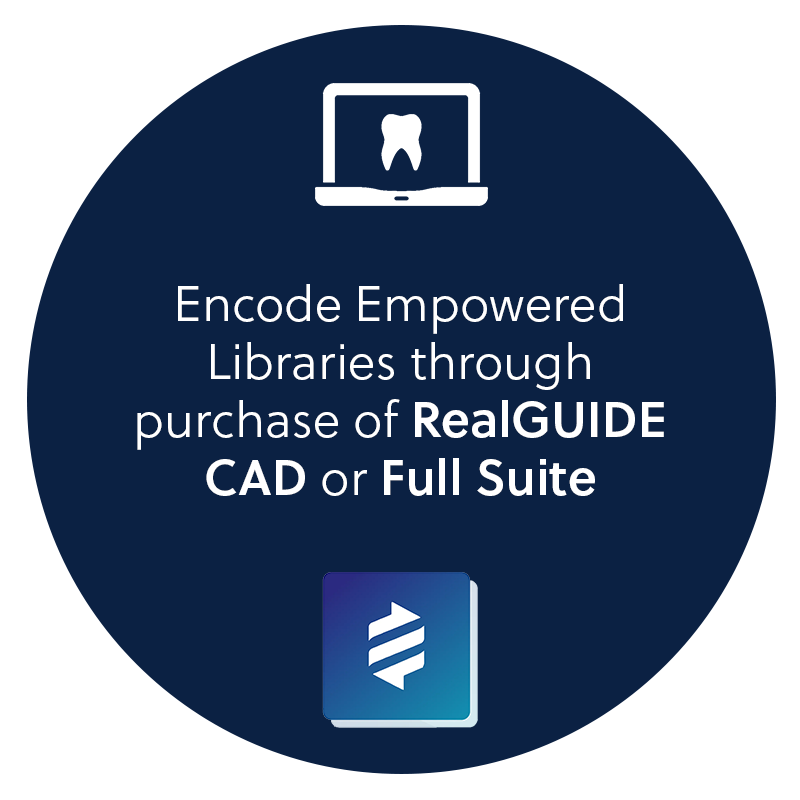 Encode Empowered Libraries through purchase of RealGUDIE CAD or Full Suite