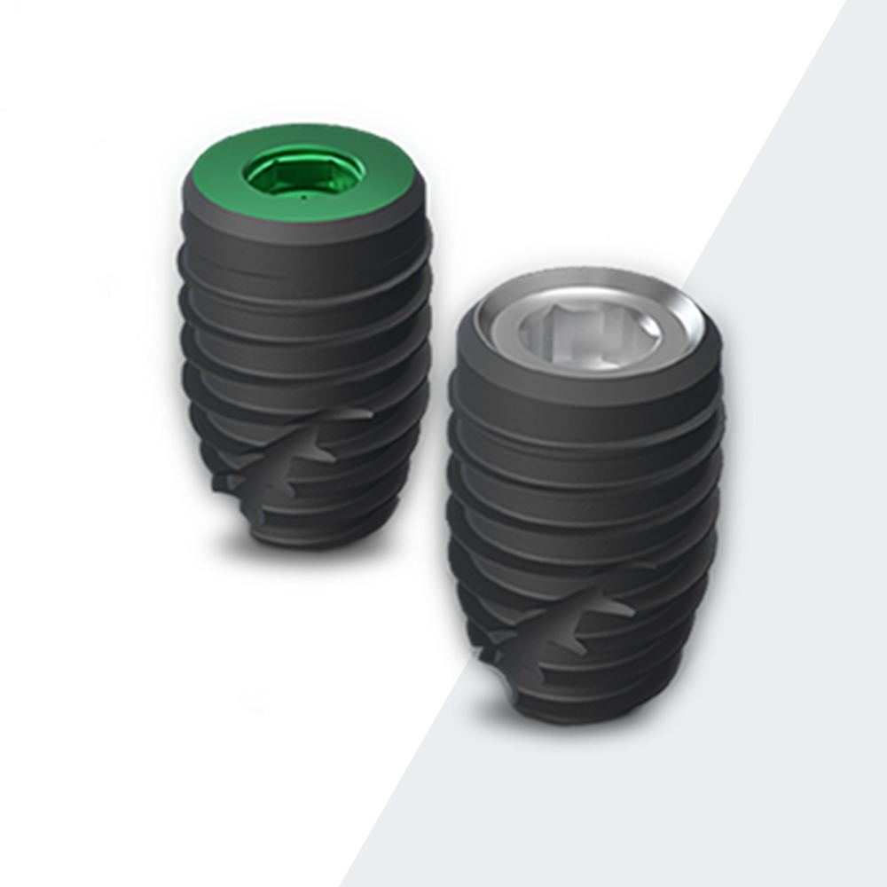 Rendered image of ZimVie Immediate Molar Implants, engineered for stability and efficiency in single-stage placement for predictable molar restoration.