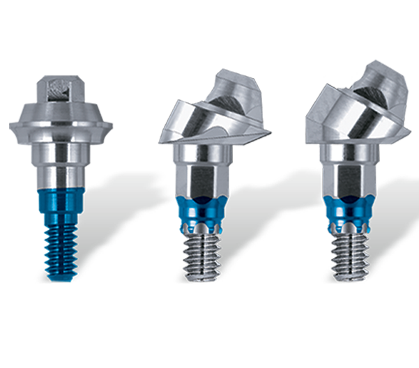 Low Profile Abutments with Prosthetic Components