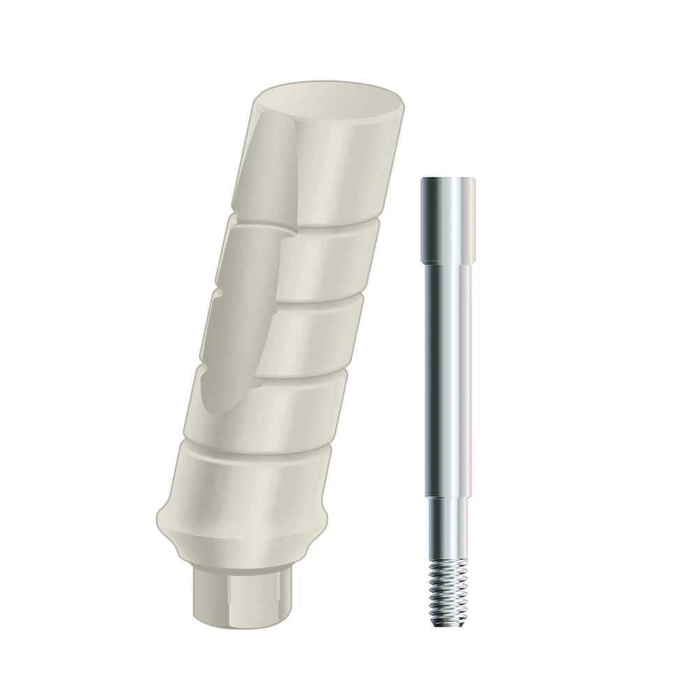 Plastic Temporary Abutments, Angled, 17°