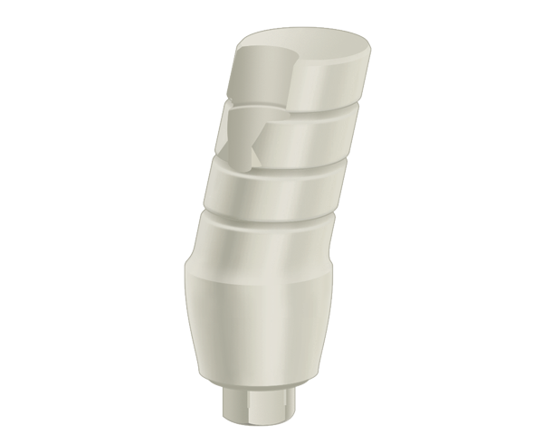 Plastic Temporary Abutments, Angled, 17°