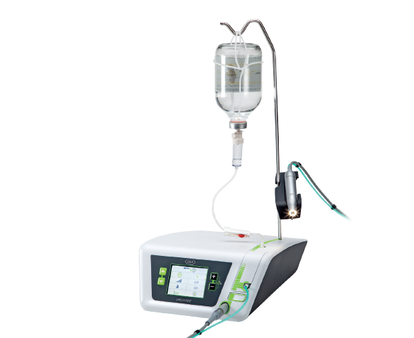 Image of the W&H Piezomed, an advanced bone surgery device designed for precision and safety. The unit features an innovative LED ring for visibility, fine tooth design for controlled cutting, efficient cooling for optimal performance, and automatic instrument detection for seamless operation during surgical procedures.